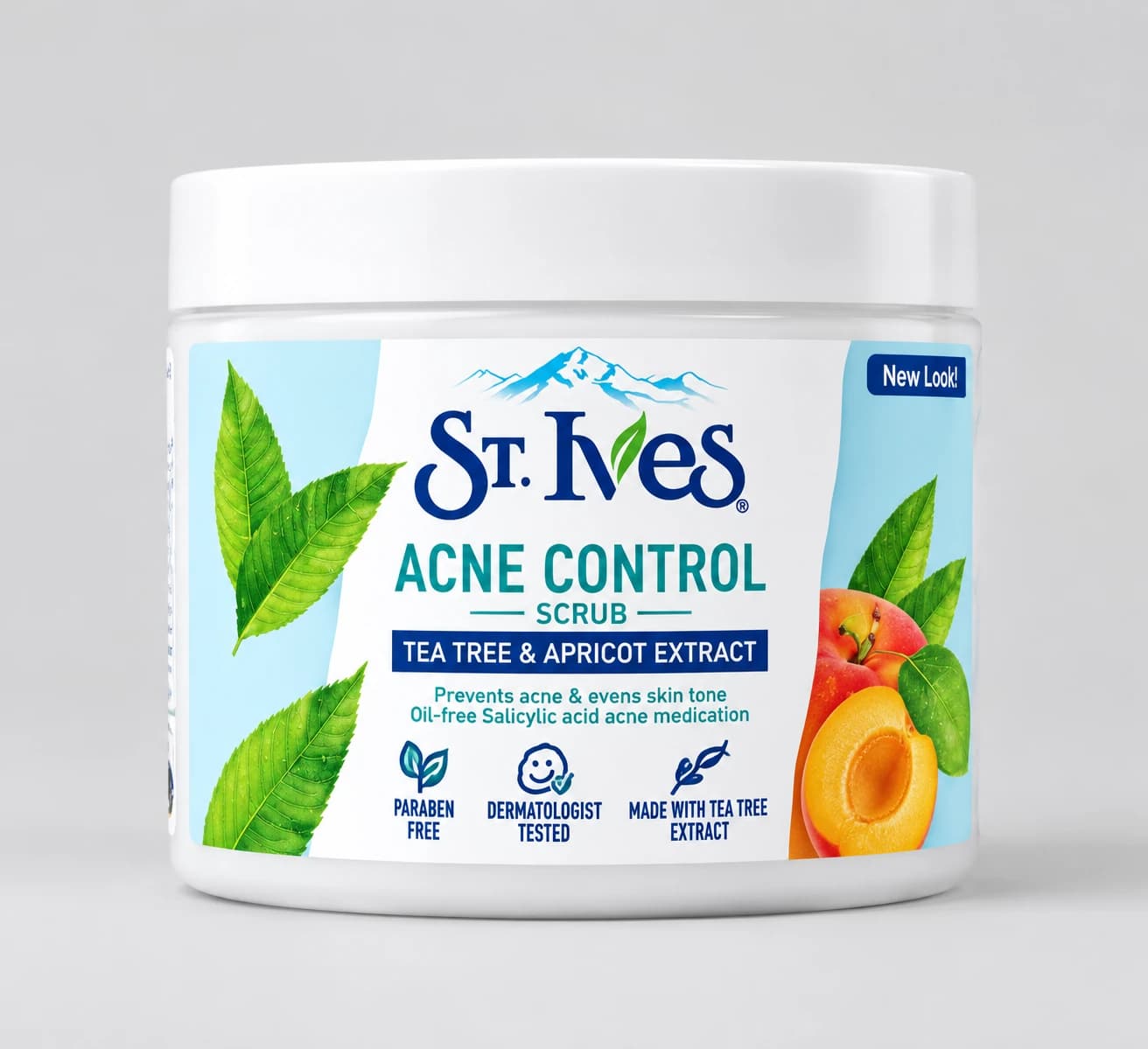 st.Ives - اسکراب لایهبردار صورت اس تی آی وس حاوی عصاره زردآلو و چای سبز