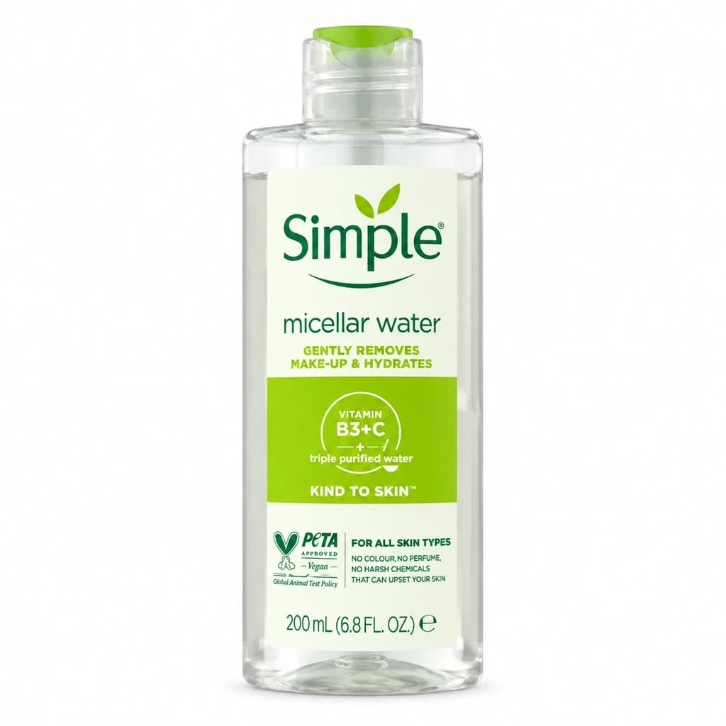 simple - میسلار واتر سیمپل مدل Kind to Skin حاوی ویتامین B3 و C