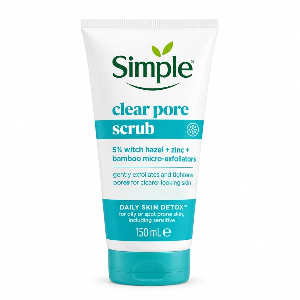 simple - اسکراب پاک کننده منافذ سیمپل مدل Daily Skin Detox Clear Pore