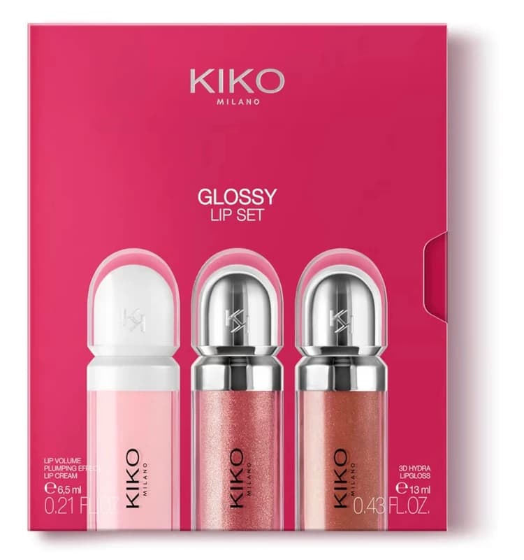 KIKO - ست ۳ عددی آرایش لب کیکو میلانو مدل Glossy Lip Set شماره 01