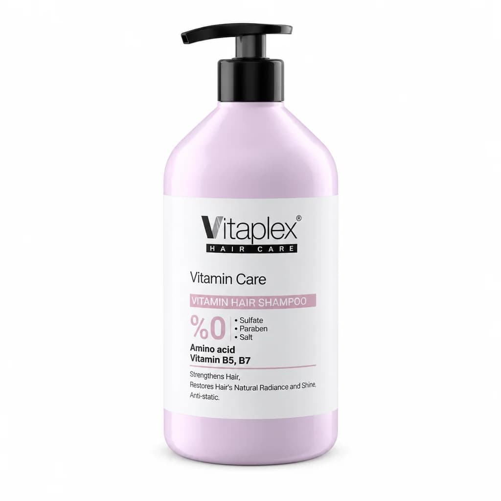 Vitaplex - شامپو بدون سولفات مناسب موهای خشک و آسیب دیده ویتاپلکس حجم ۵۰۰ میلی لیتر