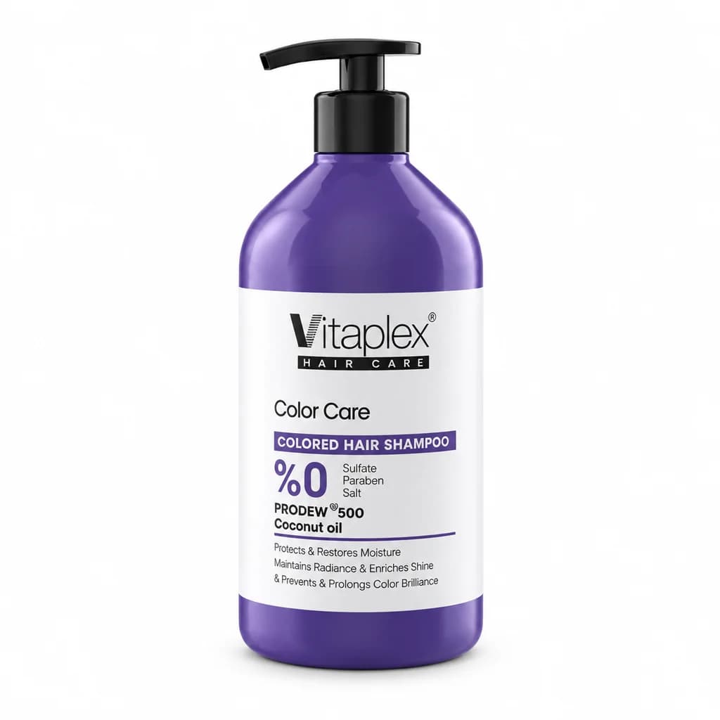 Vitaplex - شامپو بدون سولفات مناسب موهای رنگ شده ویتاپلکس حجم ۵۰۰ میلی لیتر