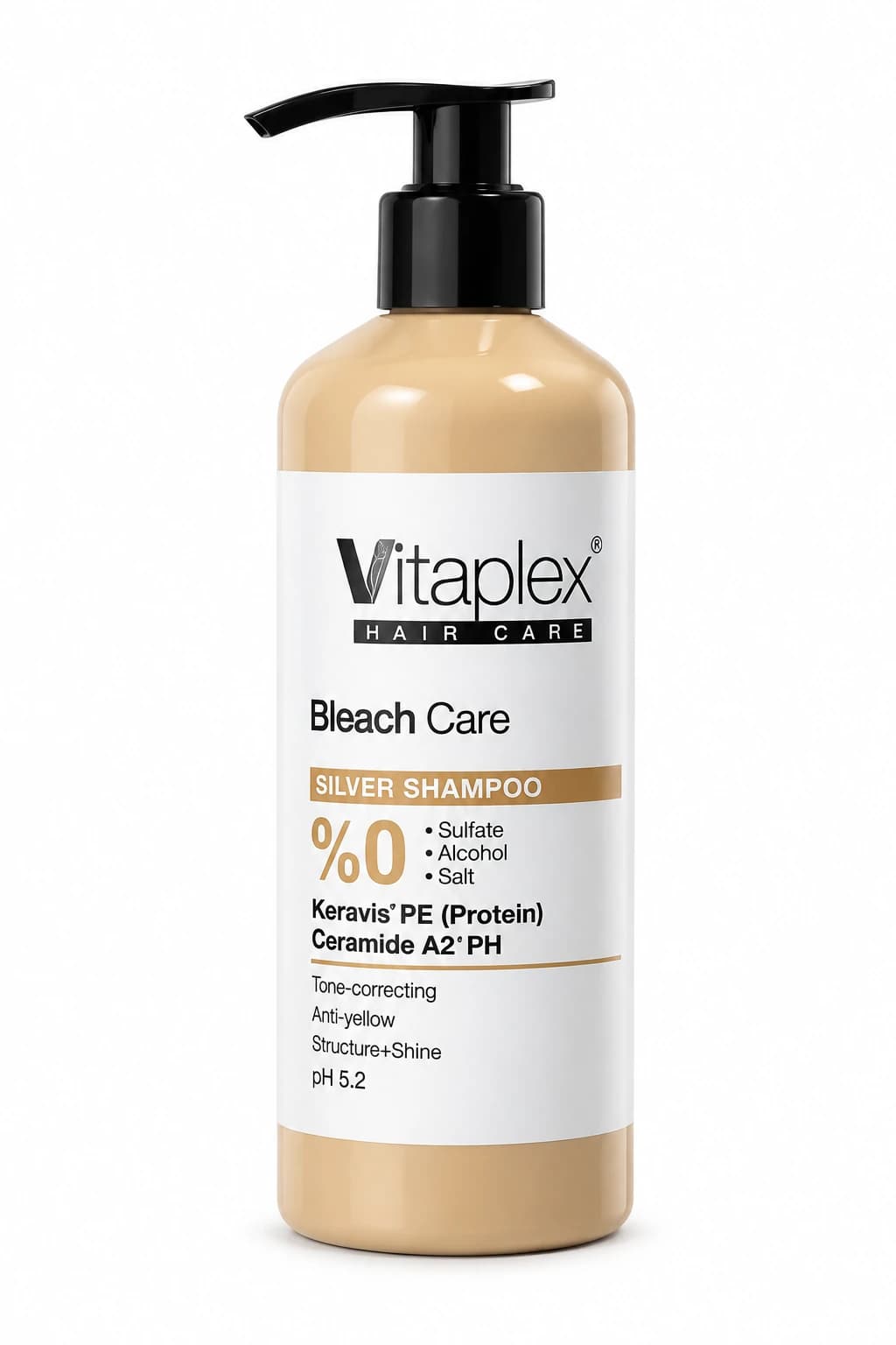 Vitaplex - شامپو ضد زردی ویتاپلکس فاقد سولفات مدل Bleach Care 01 حجم 200 میلی لیتر
